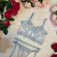 Limited Edition Baby Blue and Pink 4 Piece Lingerie Set