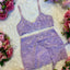 LILIOSA - Black Friday Collection - Beau - Super Soft Lilac Lace 3 Piece Lingerie Set (Bra, Pants, Skirt) - Stunning Soft Lace and Mesh, Super Comfortable Womens Lingerie, Everyday Lingerie Set, Elegant and Feminine, Christmas Gift, Black Friday