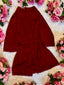 LILIOSA Red Satin Robe