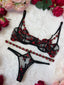 VAMPIRE'S KISS ROSE LINGERIE SET 🥀🩸