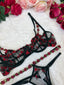 VAMPIRE'S KISS ROSE LINGERIE SET 🥀🩸