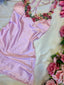 Seraphine -Pink Satin Babydoll Lingerie Dress with Multicolour Floral Embroidery