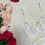 Stunning Limited Edition Kelly White and Yellow 4 Piece Lingerie Set