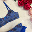 LILIOSA LIMITED EDITION Skye 3 PIECE BLUE Lingerie Set