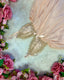 Dusk Blush -Champagne Satin Babydoll Lingerie Dress with Lace Cups and Bow Details